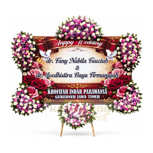 Papan Bunga Wedding 021