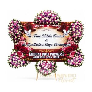 Papan Bunga Wedding 041