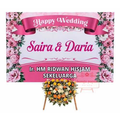 Papan Bunga Wedding 022