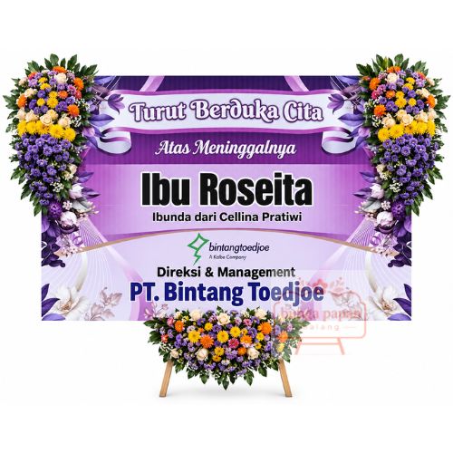 Papan Bunga Duka 023
