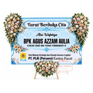 Papan Bunga Duka 025