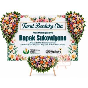 Papan Bunga Duka 027