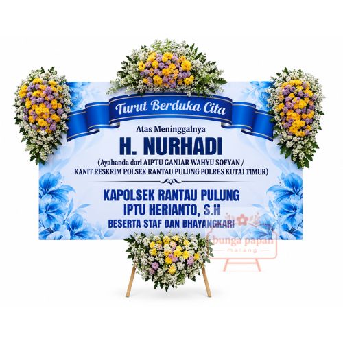 Papan Bunga Duka 030
