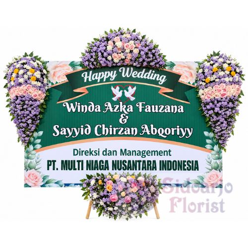 Papan Bunga Wedding 034