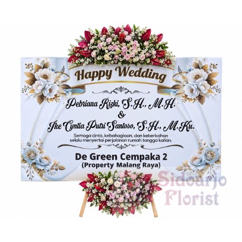 Papan Bunga Wedding 035