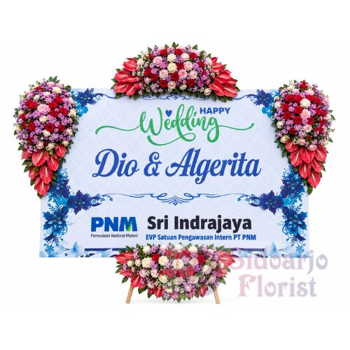 Papan Bunga Wedding 039