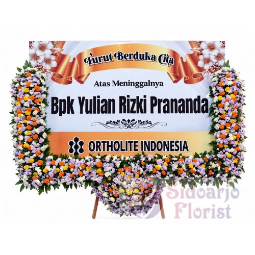 Papan Bunga Duka Cita 040