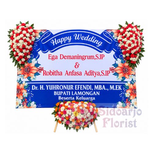 Papan Bunga Wedding 036