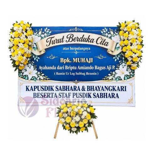 Papan Bunga Duka Cita 034