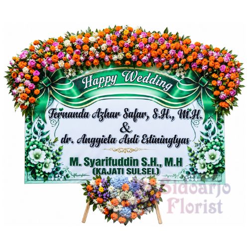 Papan Bunga Wedding 035